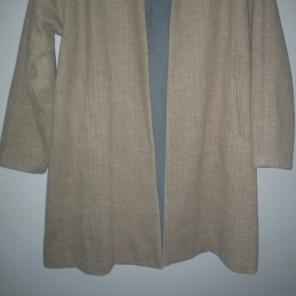 MADEWELL S Stanza Camel Herringbone Coat - Picture 6 of 15